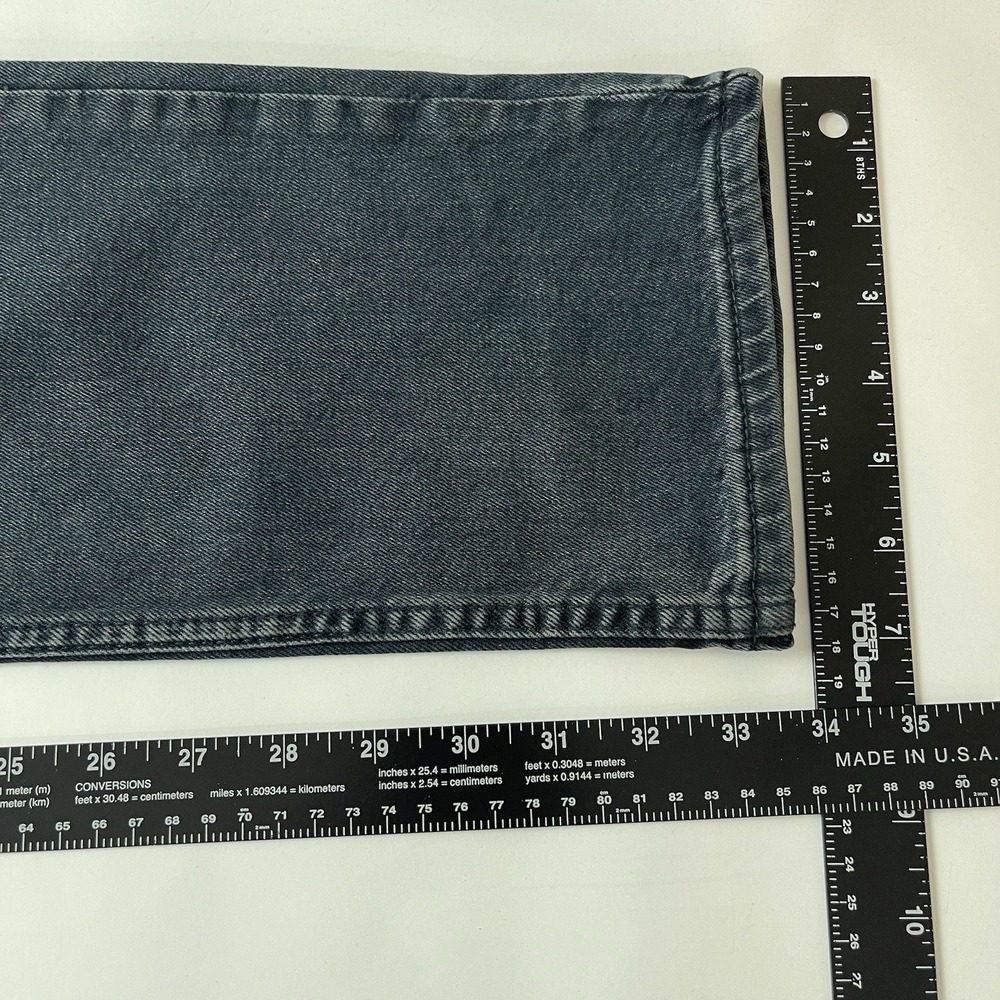 Levis 511 Jeans Men 32x34 Black Slim Fit Dark Wash Stretch Denim Grunge Goth NEW - Picture 9 of 10